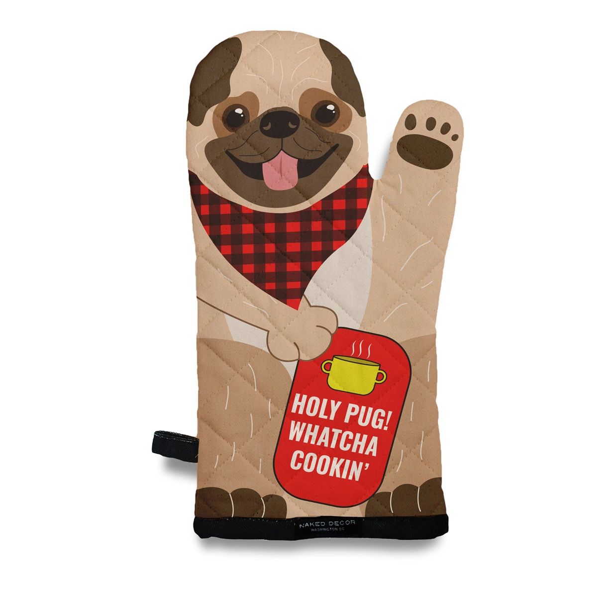 Holy Pug Whatcha Cooking - Oven Mitt