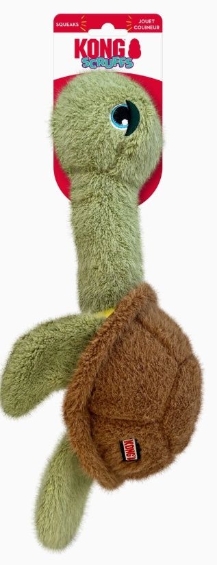Kong Scruffs Turtle Dog Plush Toy