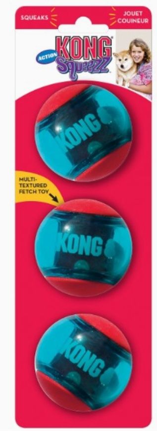 Kong Squeezz Action Ball Dog Chew Toy