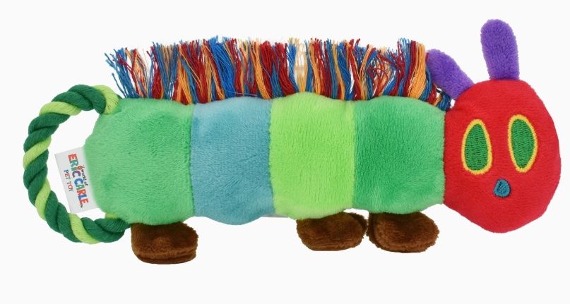 Multipet Ec Hungry Caterpillar Tug Plush Dog Toy