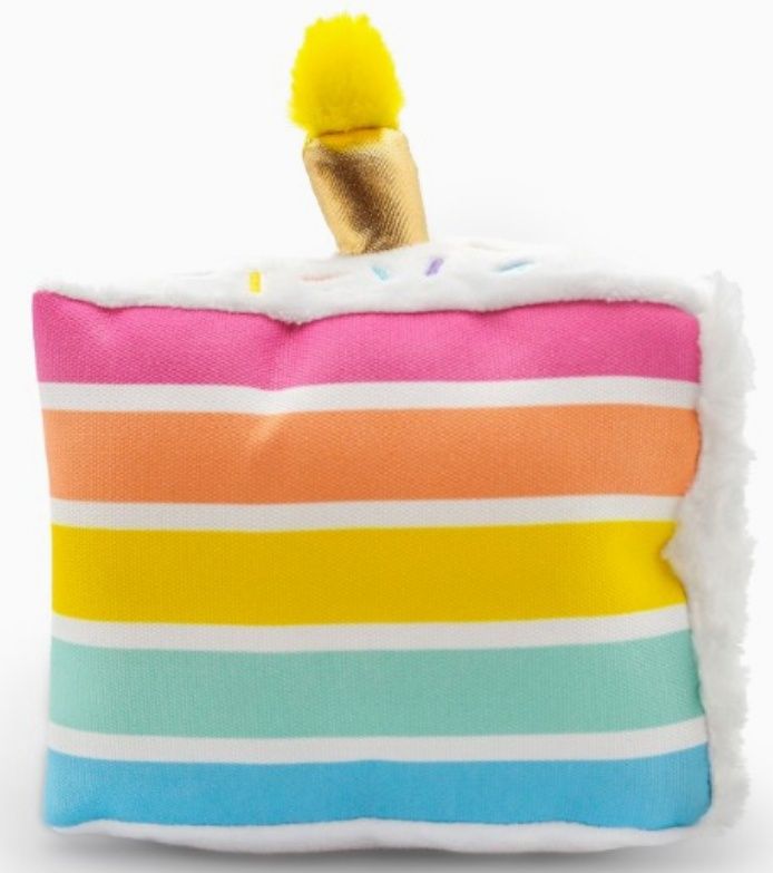 Thoozypet Birthday 5-Layer Cake Plush Dog Toy 8&quot;