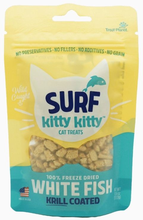 Surf Freeze Dried White Fish Treat with Krill