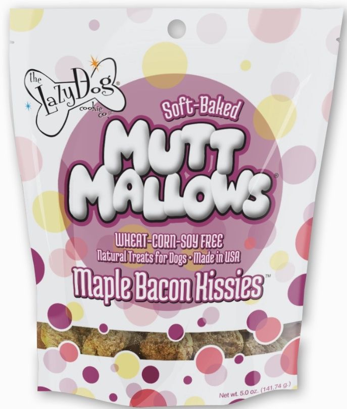 Lazy Dog Mutt Mallows Maple Bacon Kissies 5oz