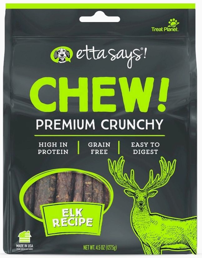 Etta Says! Chew Premium Crunchy Elk 4.5oz