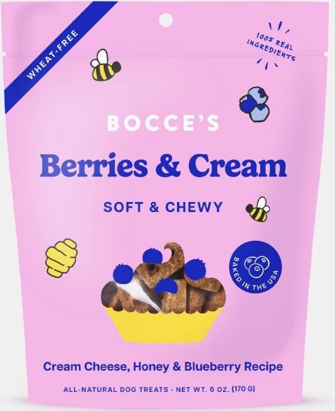 Bocce&#39;s Berries &amp; Cream Soft &amp; Chewy Treats