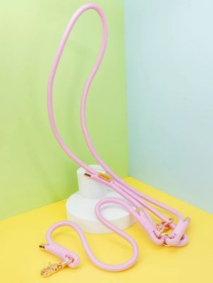 Bubble Gum Pink Hands-Free Rope Leash