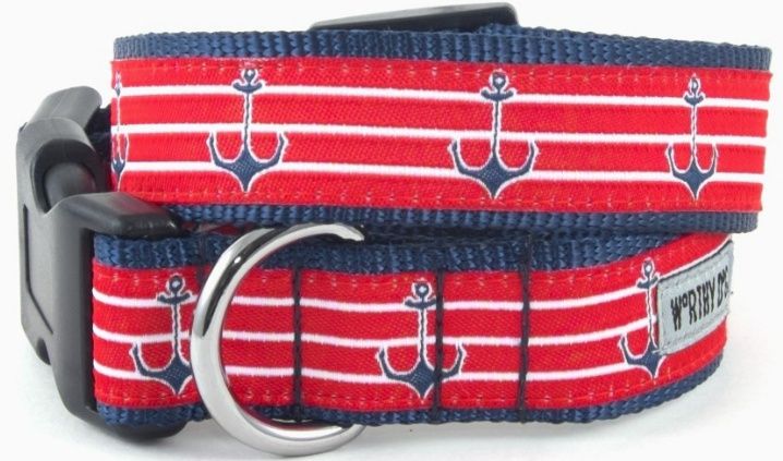 Anchors Collar Red