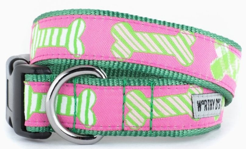 Preppy Bones Collar - Pink