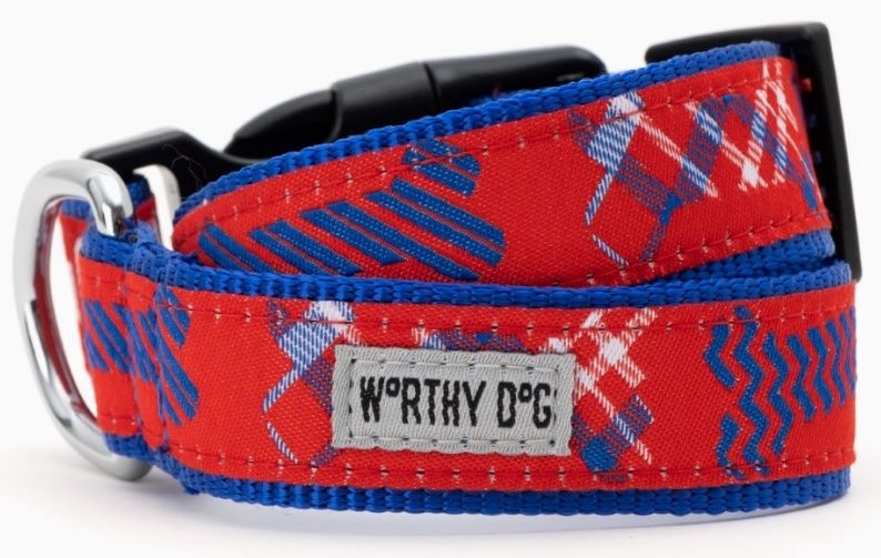 Preppy Bones Collar - Red