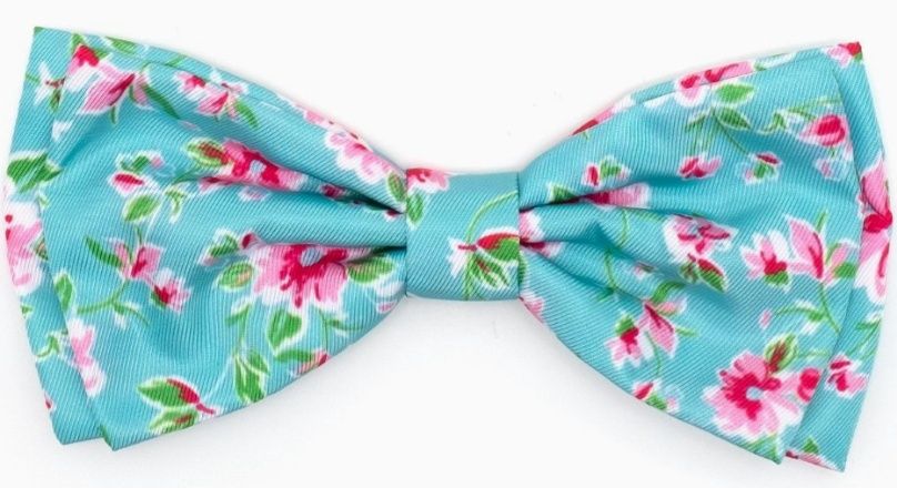 Watercolor Floral Bow Tie
