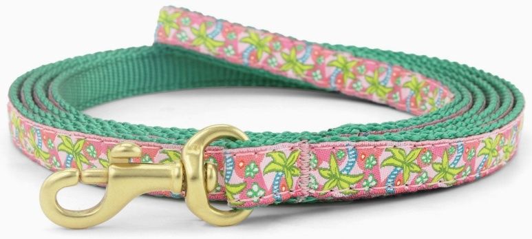 Pink Palms Small Dog Leash