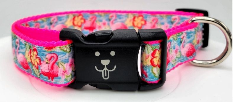 Pink Flamingo Collar 1&quot;