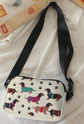 Dog Pattern Belt Bag
