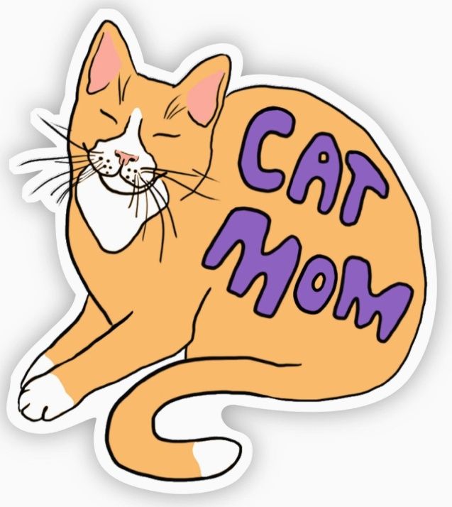 Cat Mom Sticker