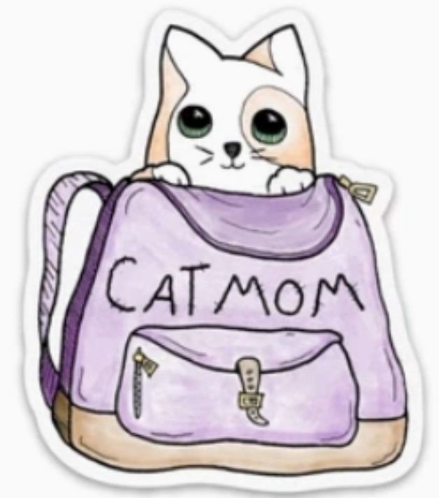 Cat Mom - Animal Stickers