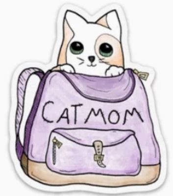 Cat Mom - Animal Stickers