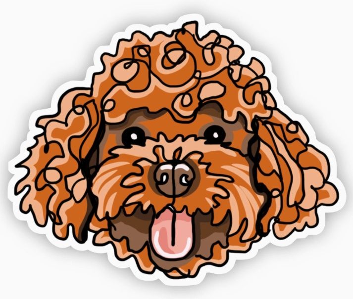 Goldendoodle Sticker