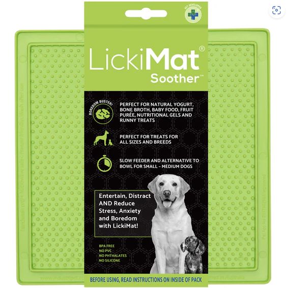 LickiMat Soother, Colour: Green, Size: Regular