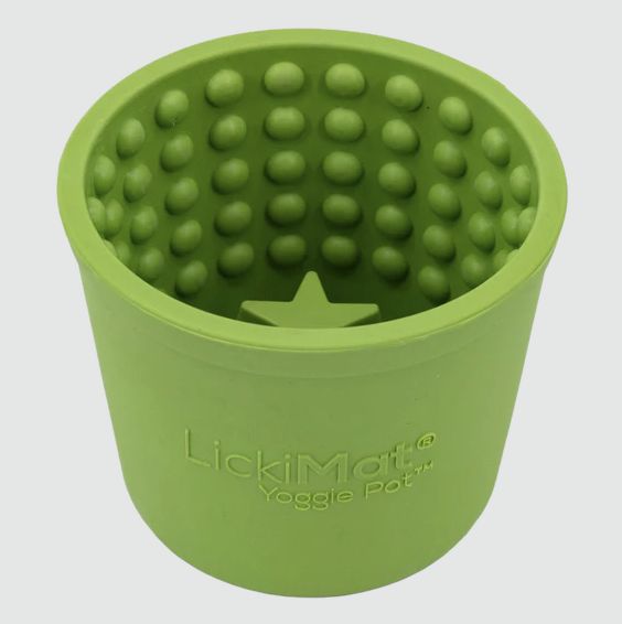 LickiMat Yoggie Pot, Colour: Green