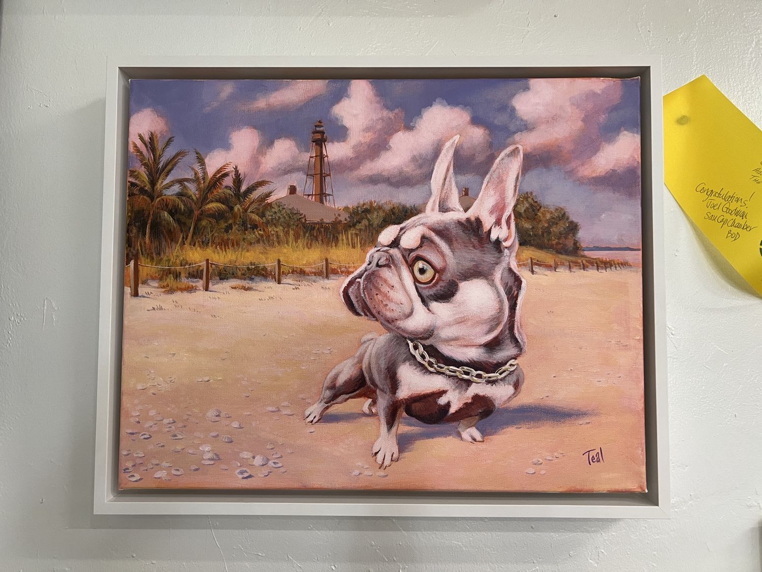 Adrian Teal &#39;Sur la Plage&#39;  Original 16x20