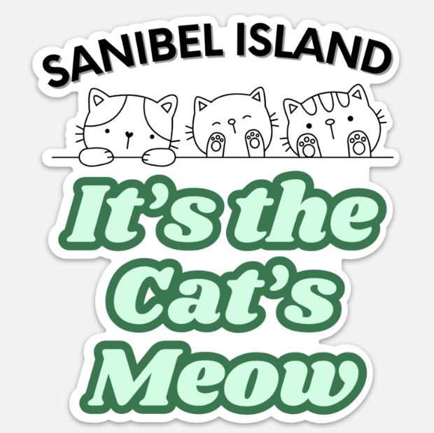 Sanibel The Cat&#39;s Meow - Magnet