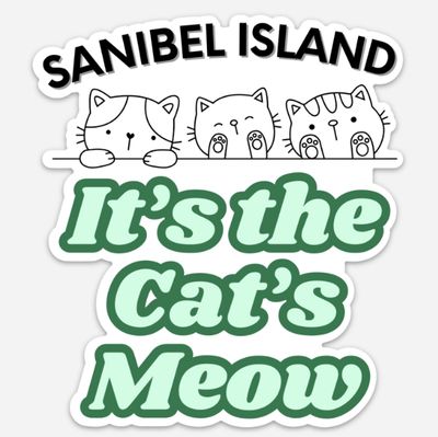Sanibel The Cat&#39;s Meow - Magnet