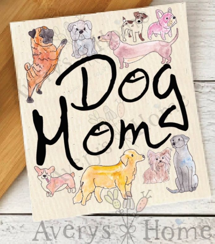 Dog Mom - Swedish Dishcloth
