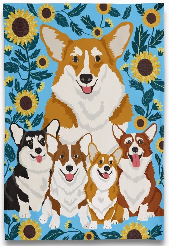 Must Love Corgi - Tea Towel