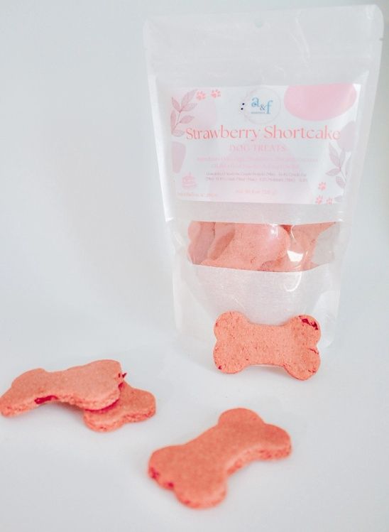 Strawberry Shortcake Dog Treats