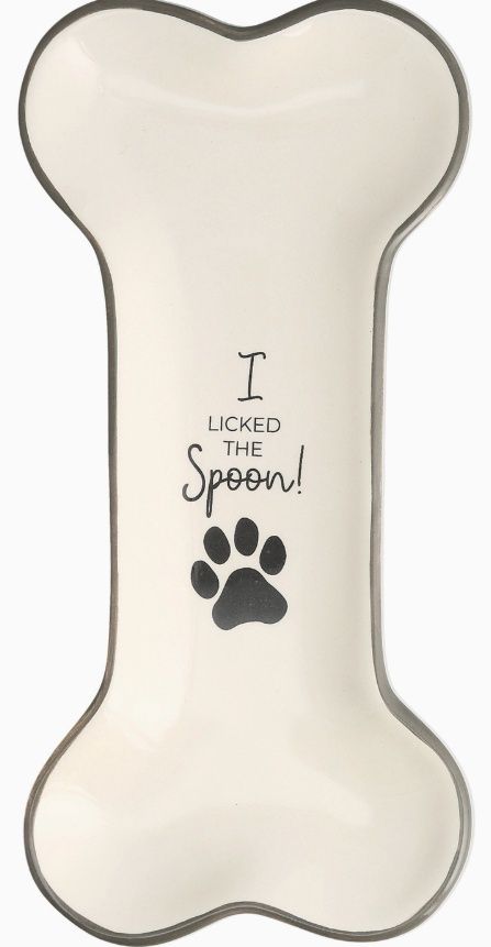 Bone - 4&quot; X 8.5&quot; Spoon Rest