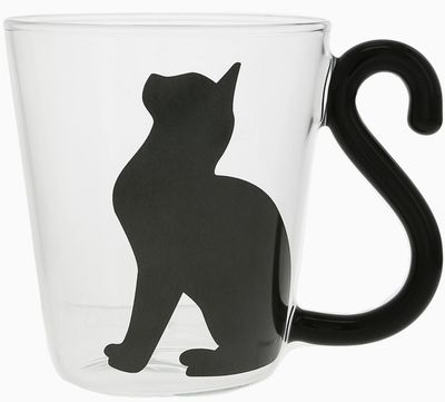 Cat Sitting - 12 oz Glass Cup