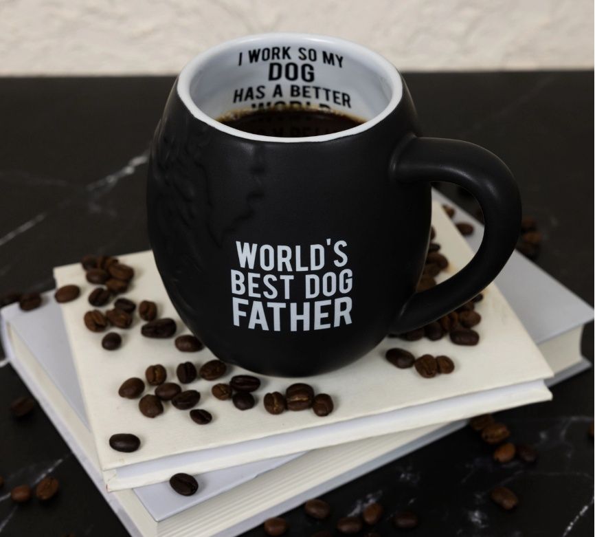 World&#39;s Best Dog Father - 20 oz Embossed Mug