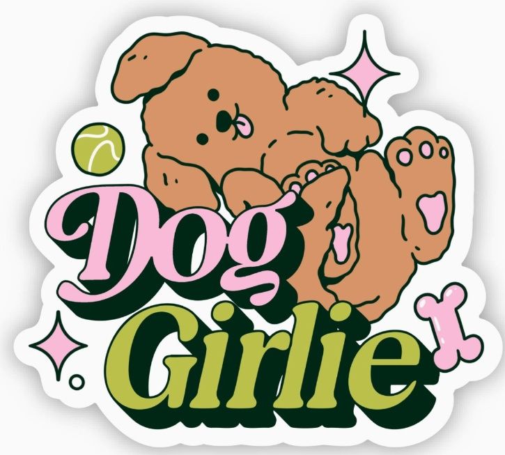 Dog Girlie Sticker
