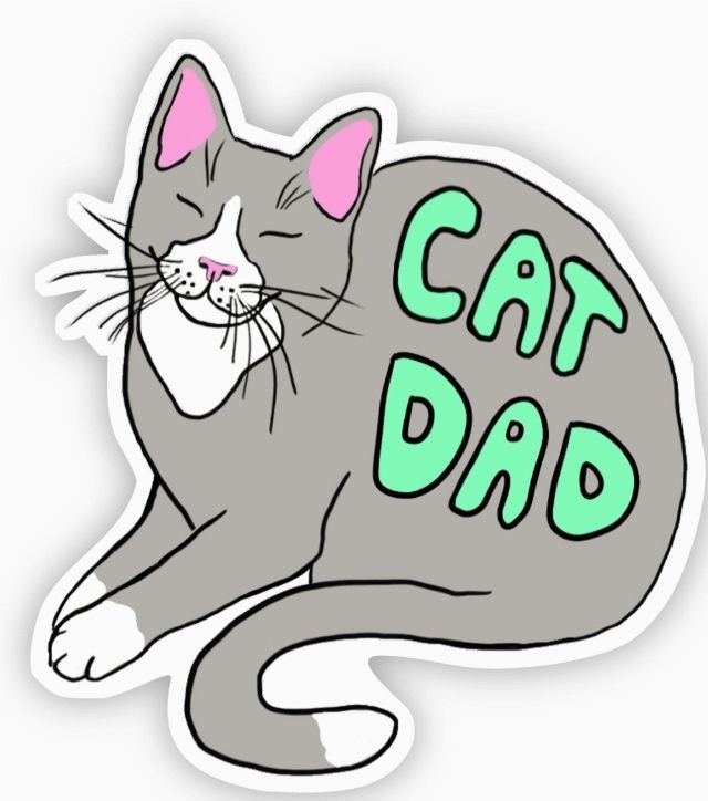 Cat Dad Sticker