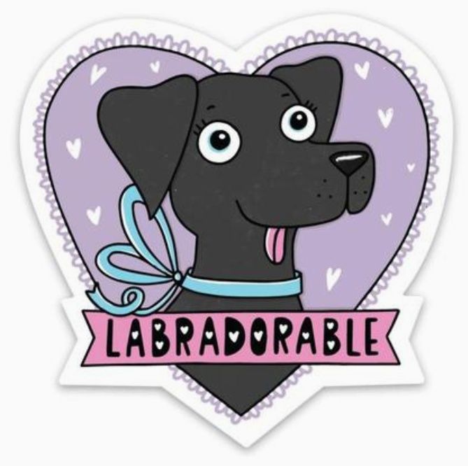 Labradorable Sticker - Black Lab