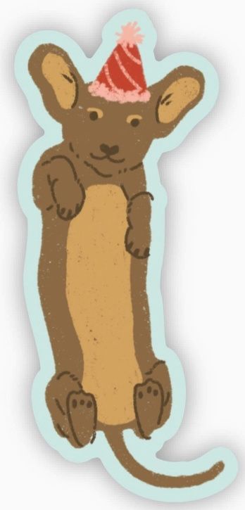 Wiener Dog Dachshund Christmas Sticker