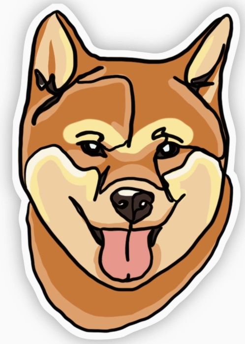 Shiba Inu Dog Sticker