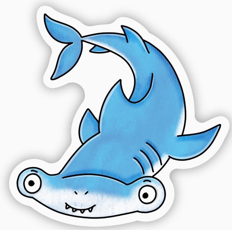 Hammerhead Shark Sticker