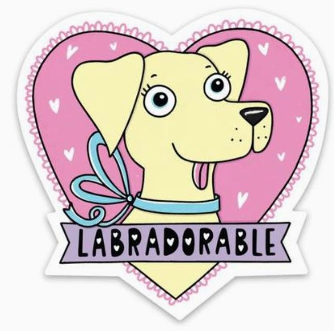 Labradorable Sticker - Yellow Lab
