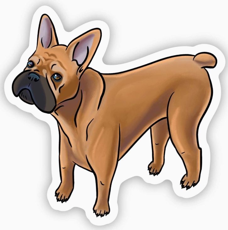 French Bulldog Fawn Sticker