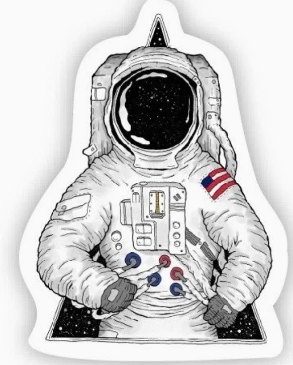 Astronaut Sticker