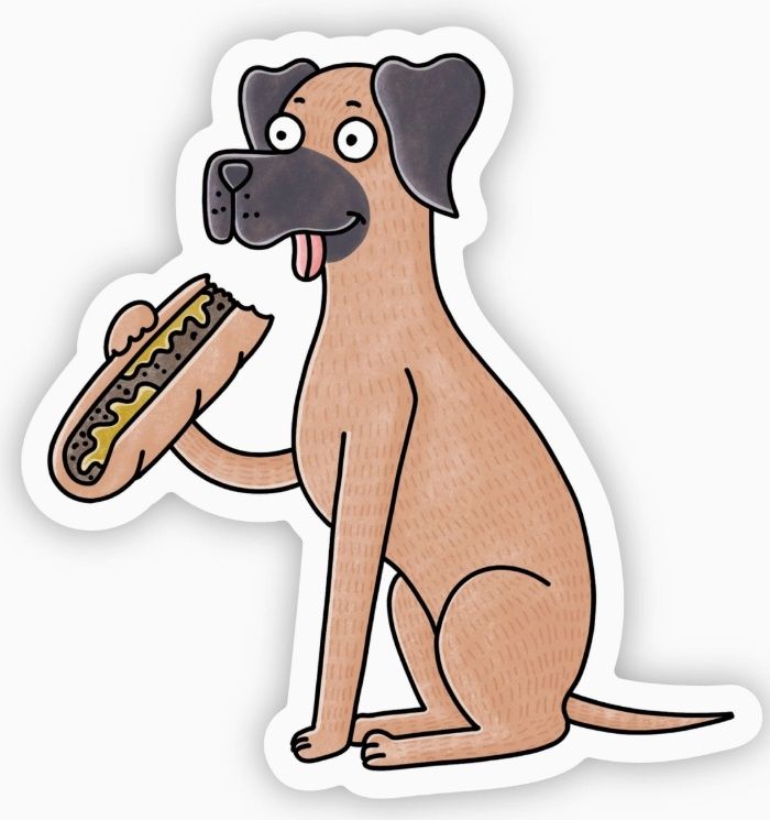 Pennsylvania Philly Cheesesteak Dog Sticker