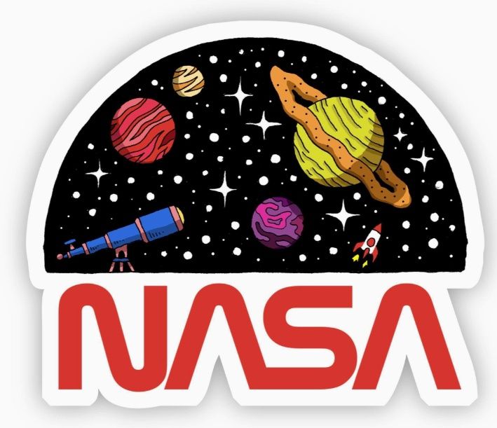 Nasa Telescope &amp; Planets Sticker