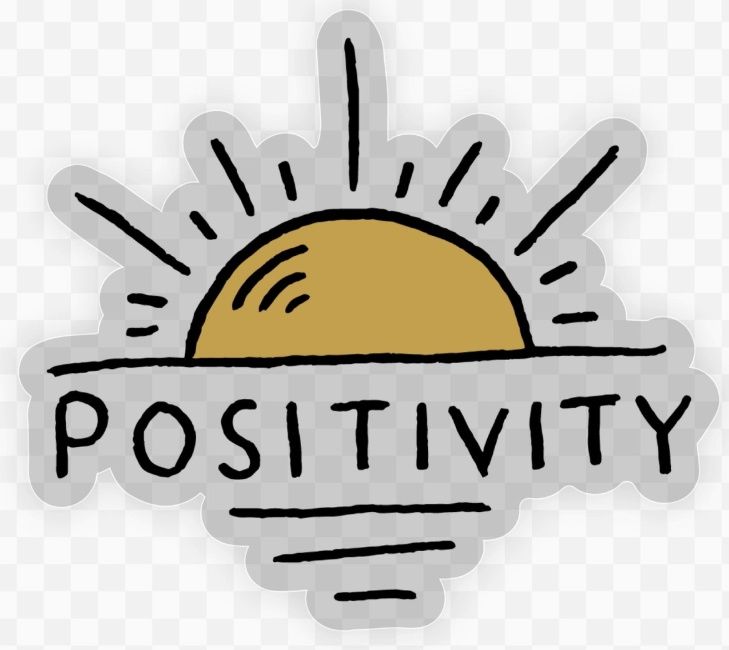 Positivity Sun Clear Sticker