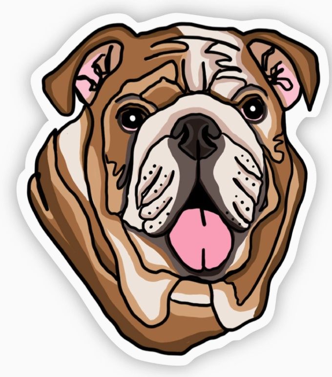 English Bulldog Sticker
