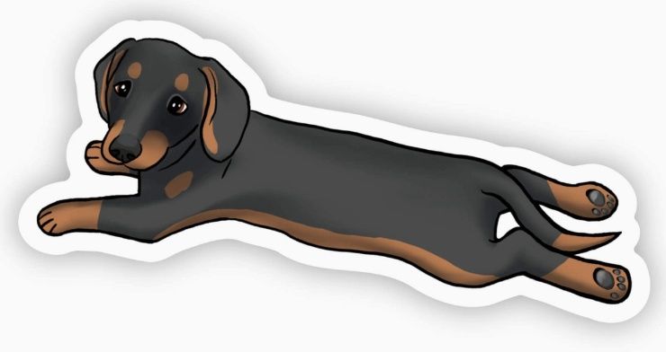 Weiner Dog Sticker