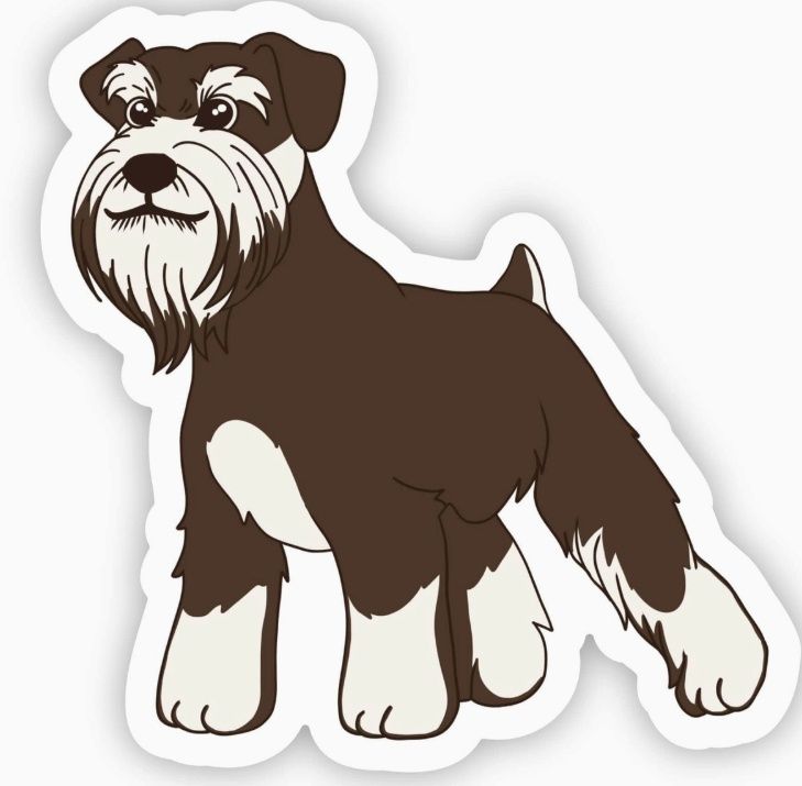 Schnauzer Dog Sticker