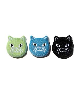 Kikkerland Cat Sponges  Set of 3