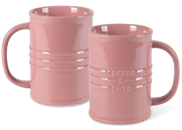 Coffee Cat Blsh Stnwr Memto Tal Mug