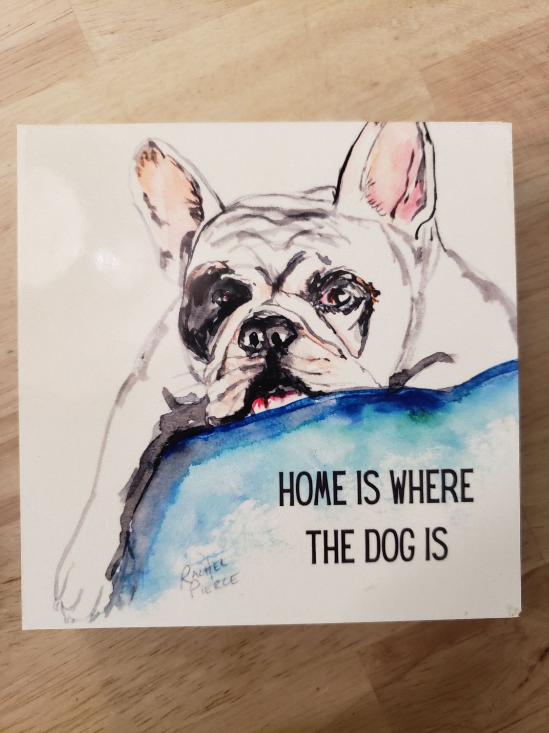 Home Is Where The Dog Is Block Sign